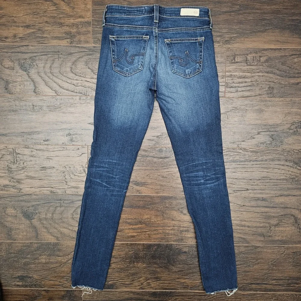 AG Adriano Goldschmied Womens 24R The Legging Ankle Super Skinny Distressed‎